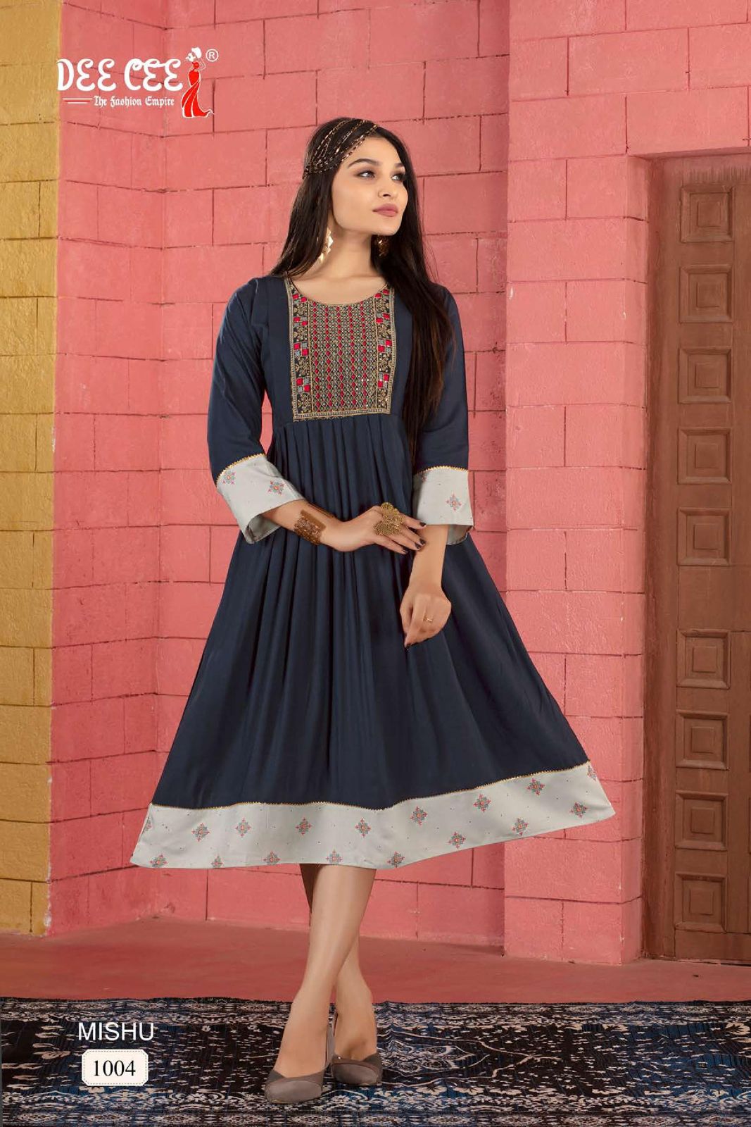 Mishu By Deecee Rayon Designer Plain Kurtis Wholesalers In Delhi
